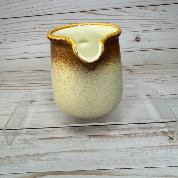 Mikasa Stylekraft C0900 Creamer Pitcher Brown Cream Speckled Japan Vintage - Picture 4 of 9